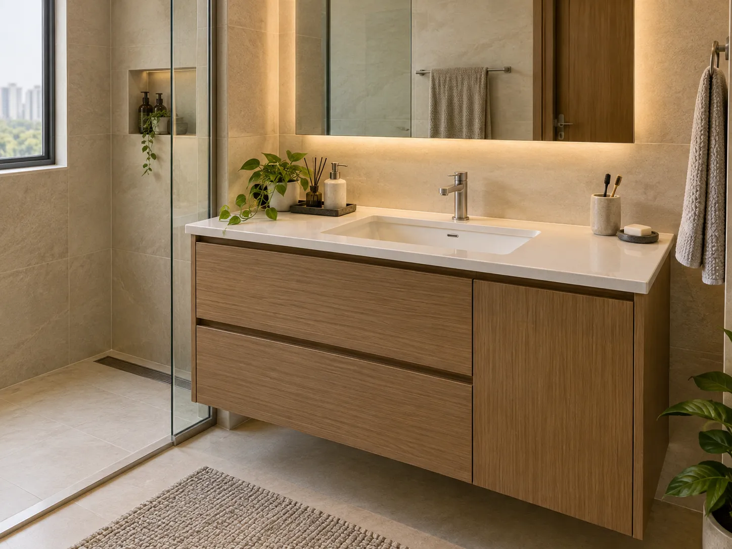 Single-Basin Vanity